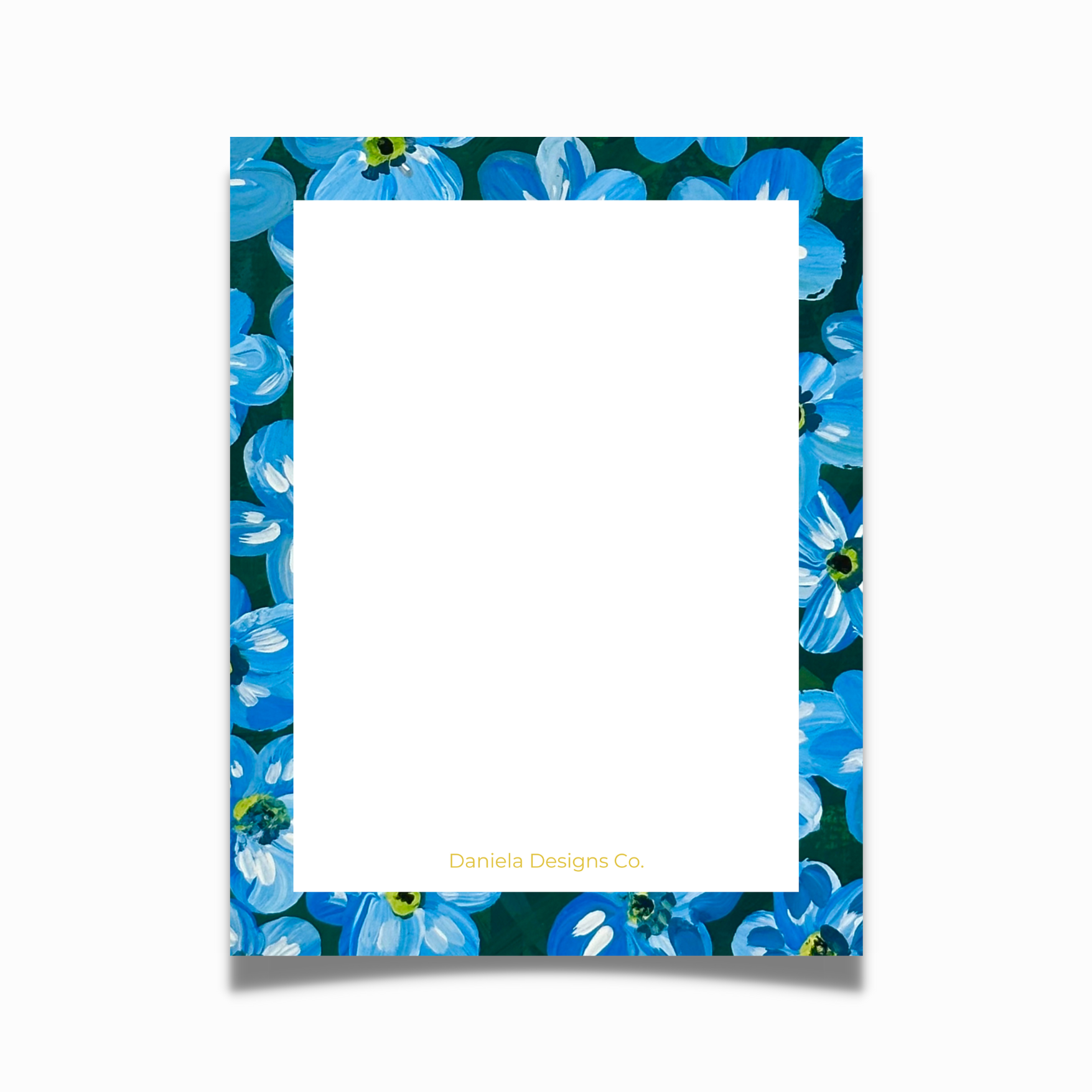 Azalea Blue Flowers Notepad