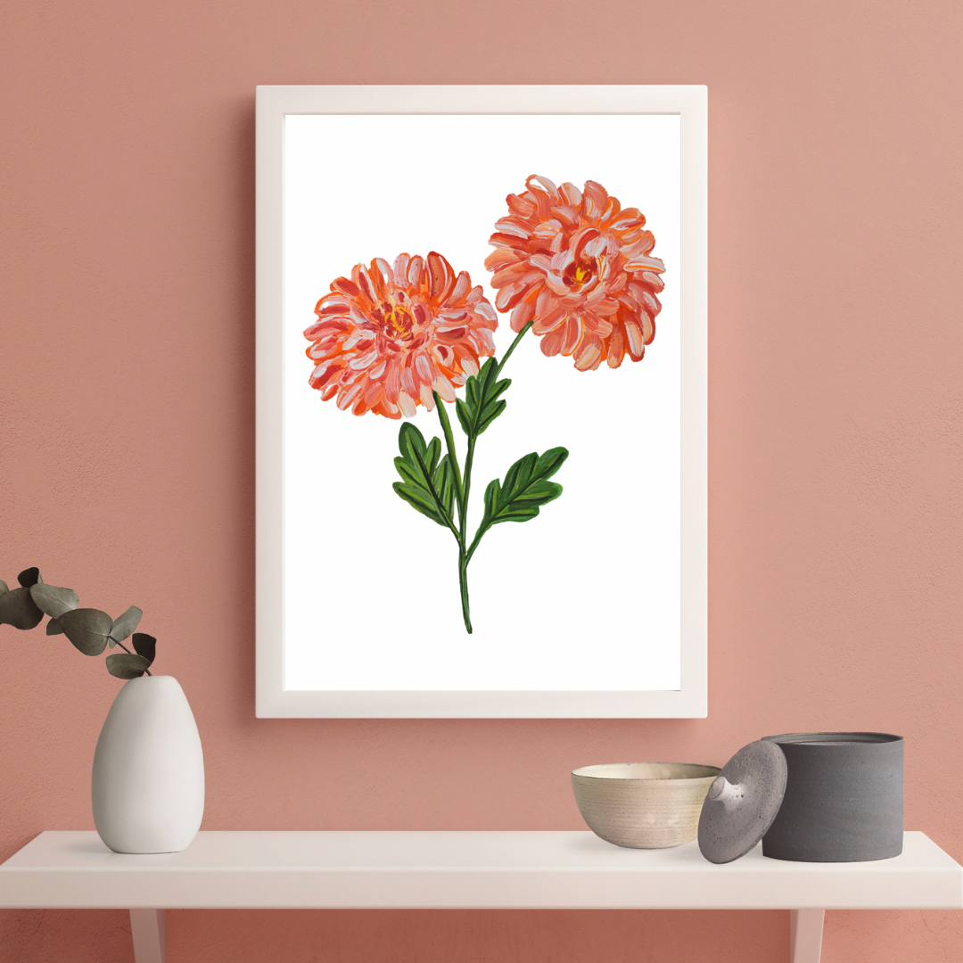Chrysanthemum art print