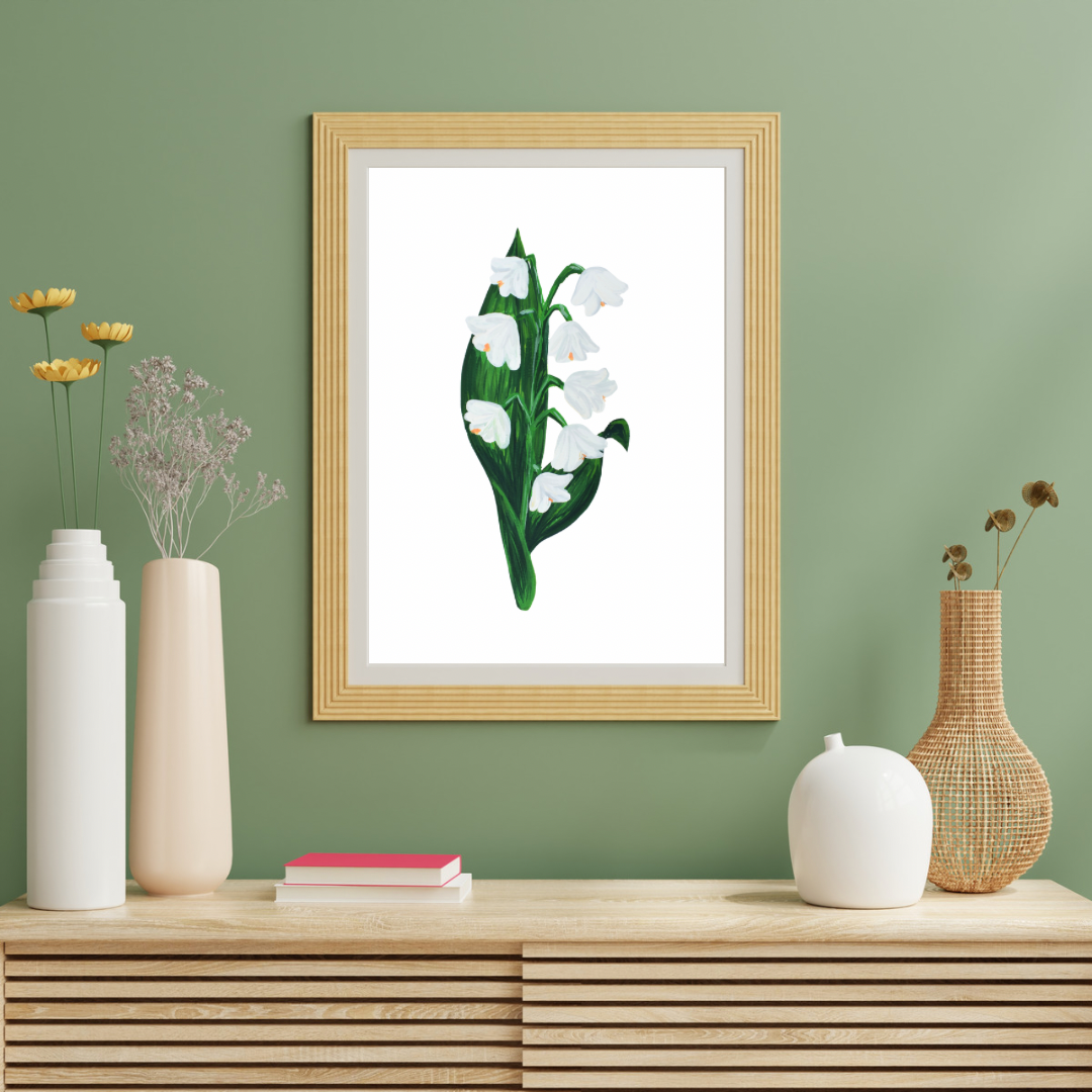Lily of the valley art print