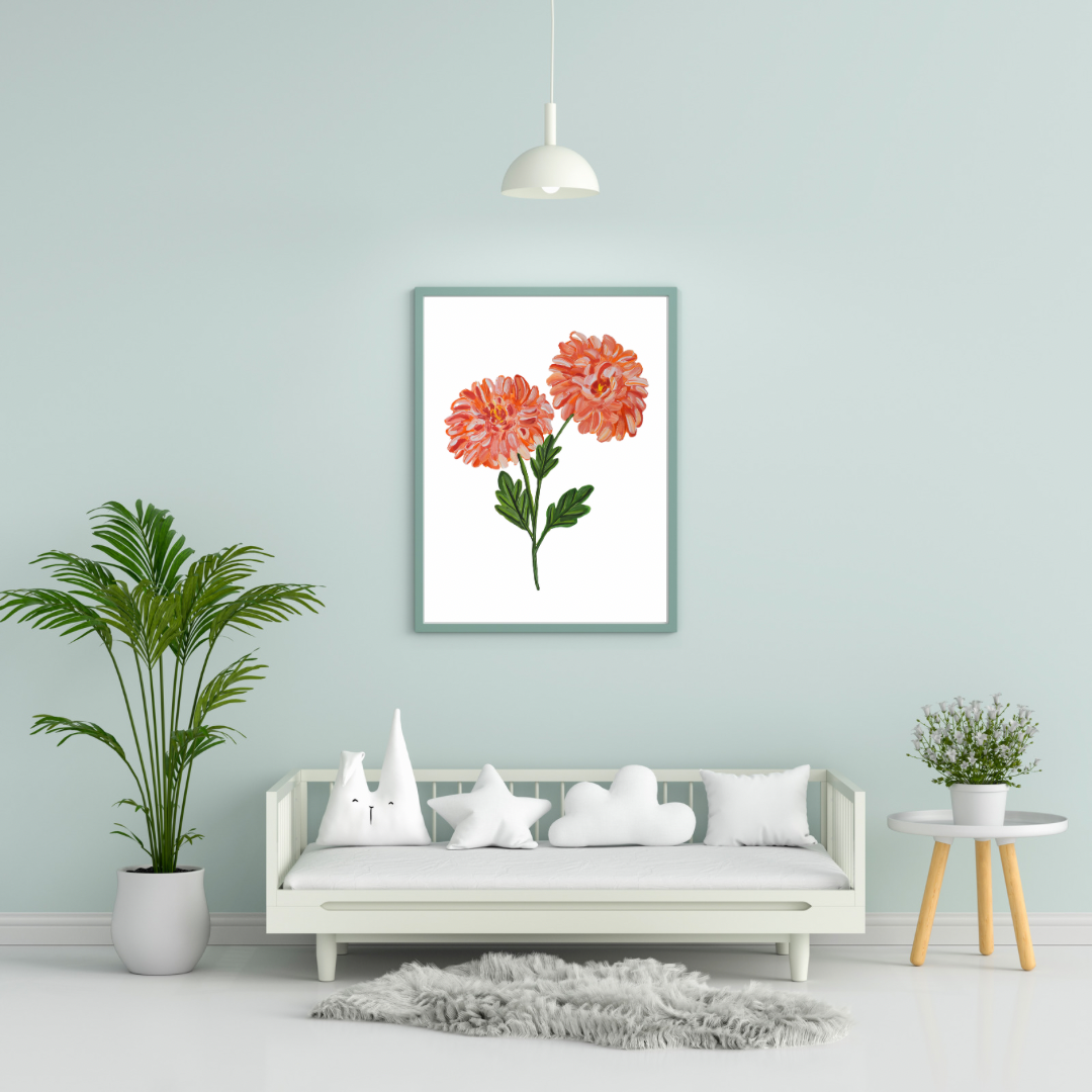 Chrysanthemum art print