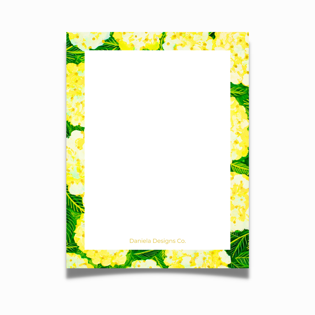 Yellow Hydrangea Note Pads