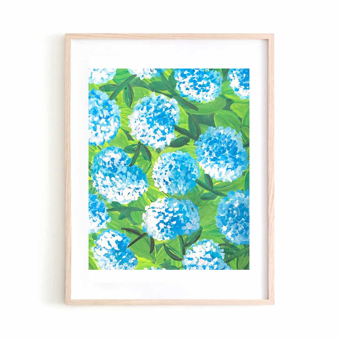 Blue Hydrangea art print