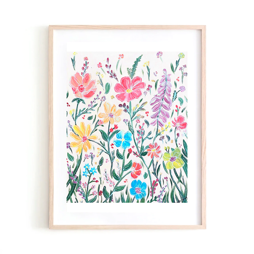 Wildflowers art print