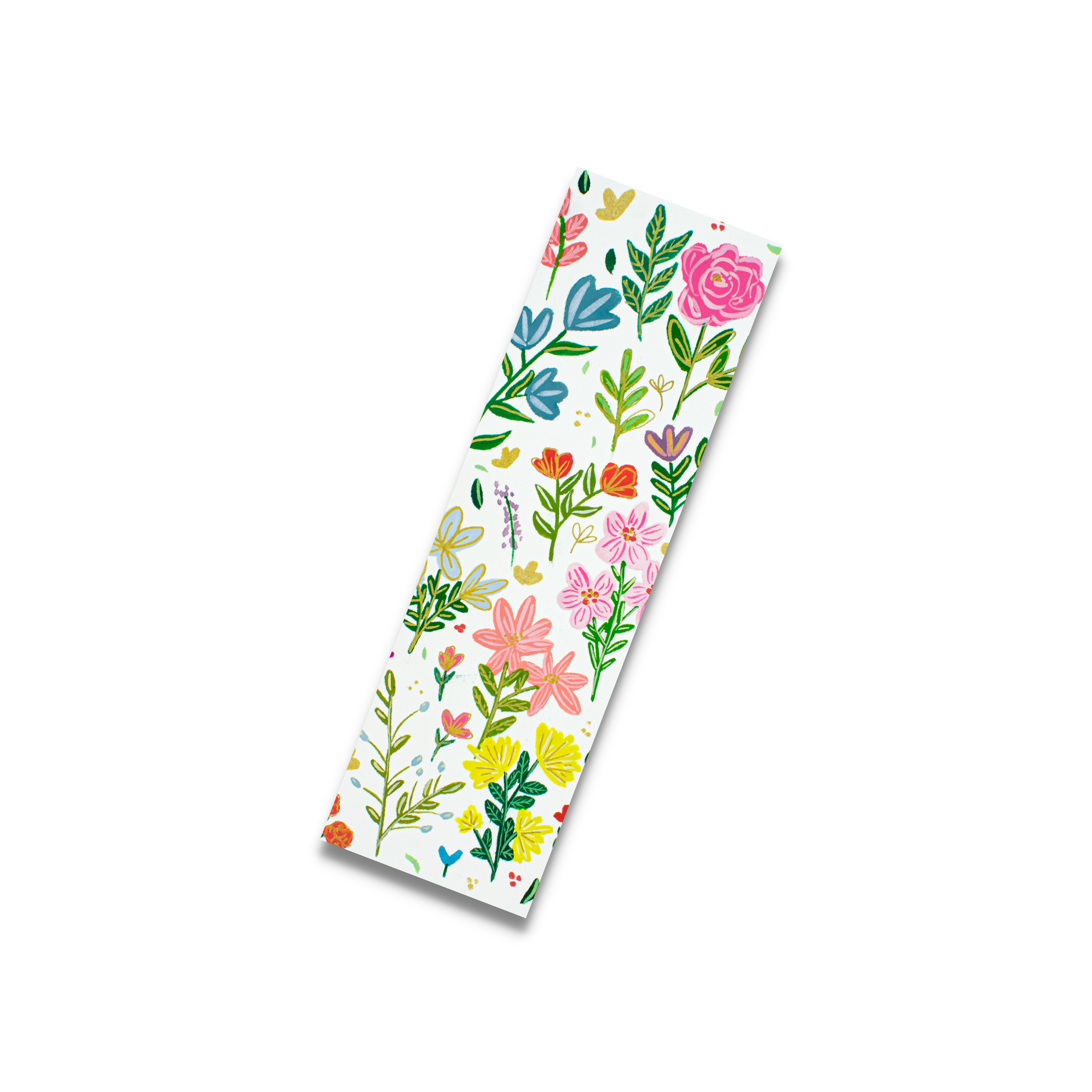 Spring Floral Collage Bookmark