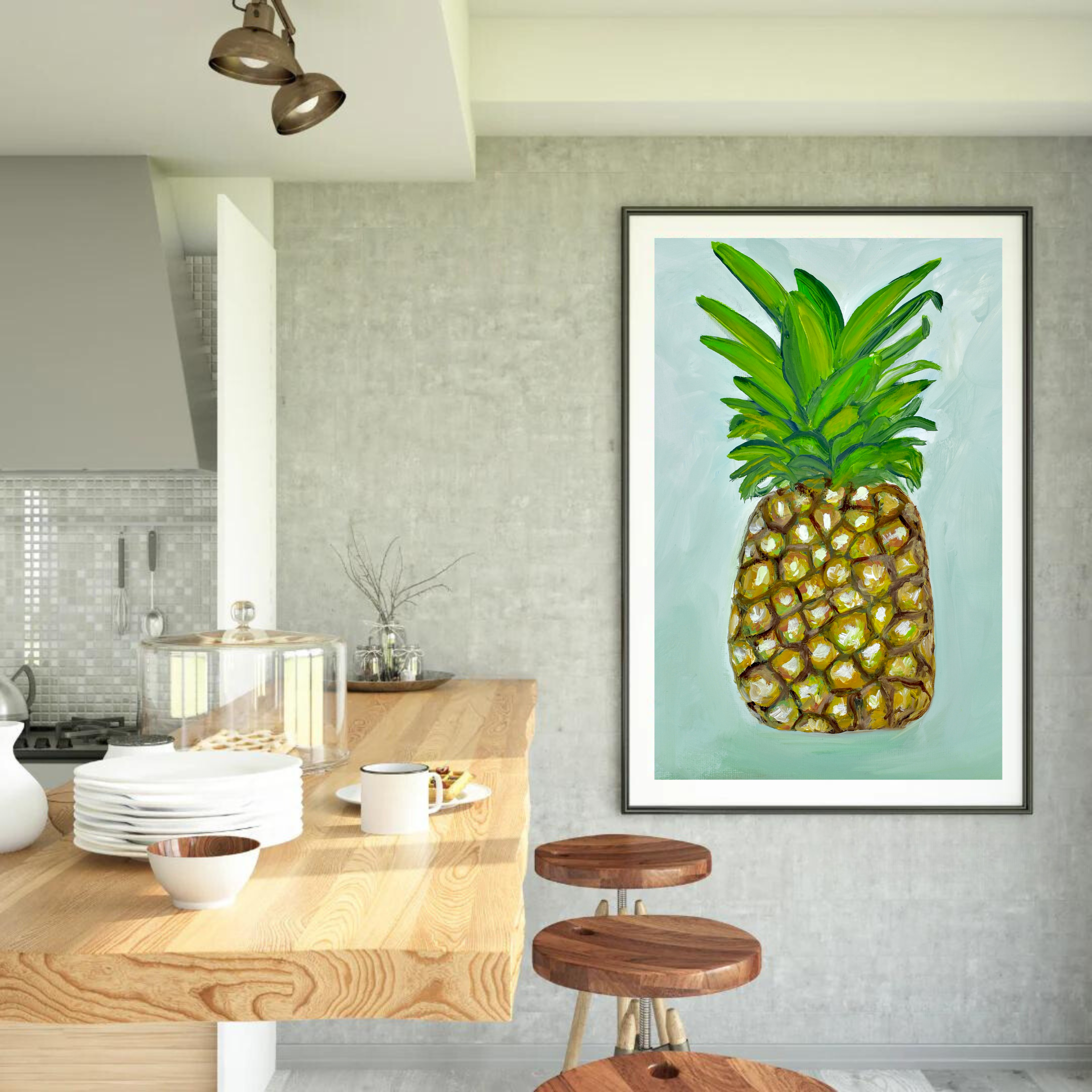 Pineapple art print