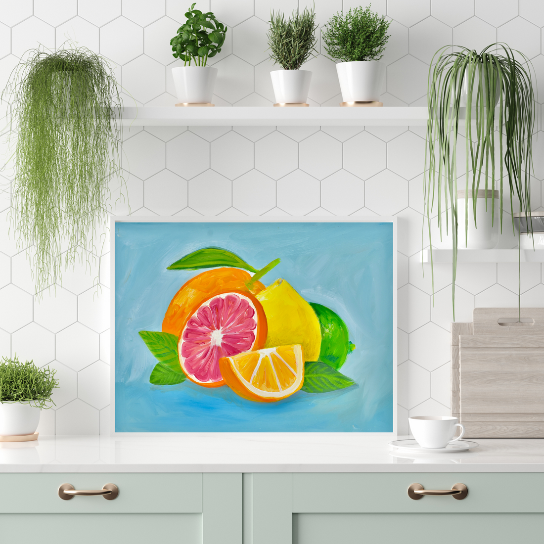 Fresh fruit art print
