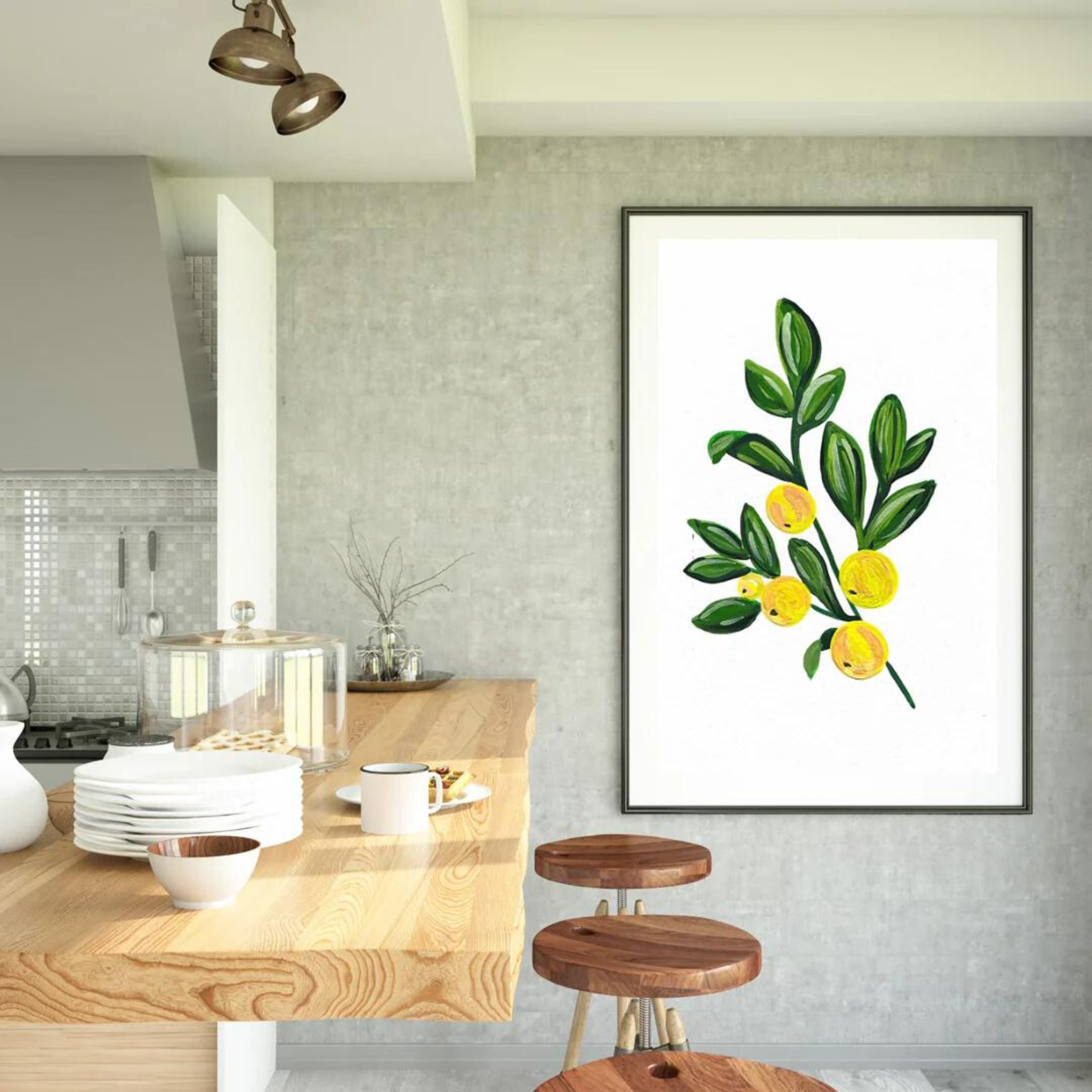 Lemons art print