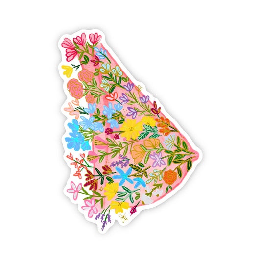 Breast Medicine & Flowers Sticker