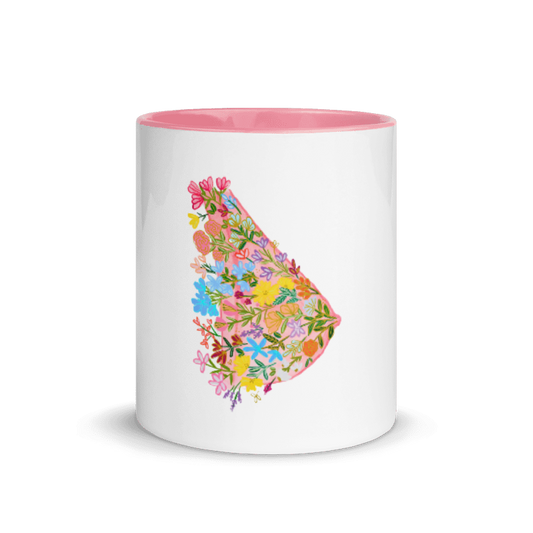 Breast Medicine & Flowers Mug