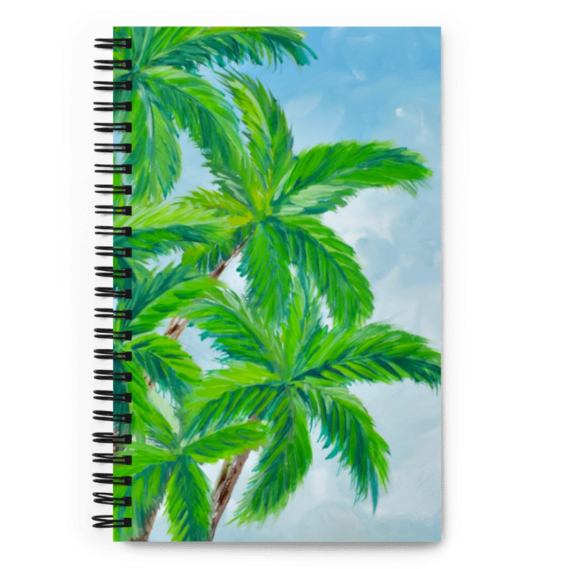 Palm Spiral Lined Notebook