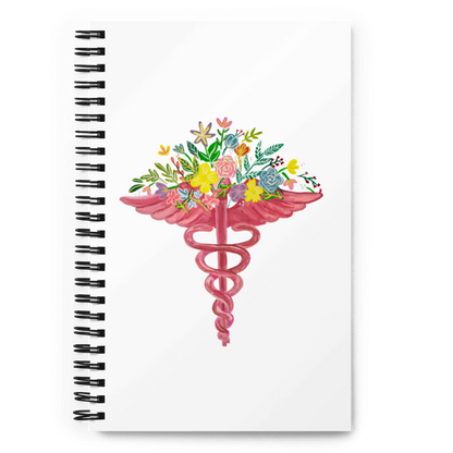 Medicine Symbol Spiral Lined Notebook