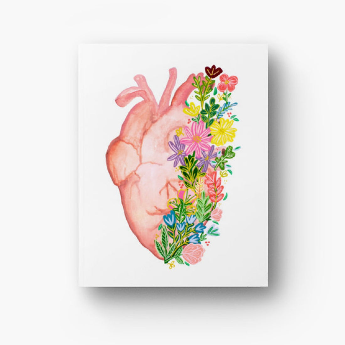 Heart Layflat Lined Notebook