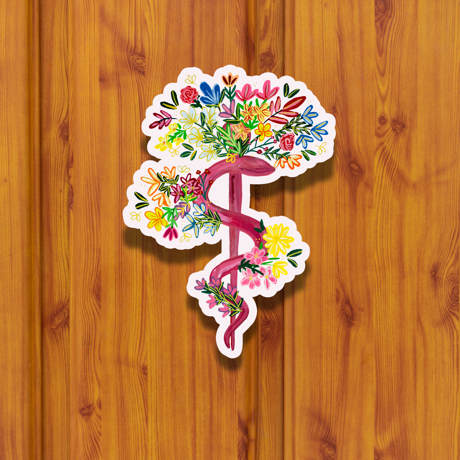 Rod of asclepius sticker