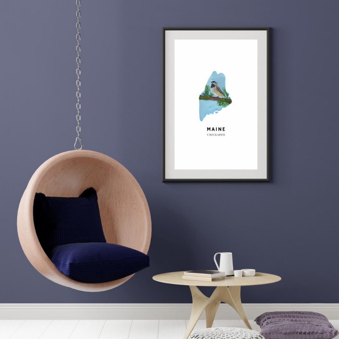 Maine State Bird art print