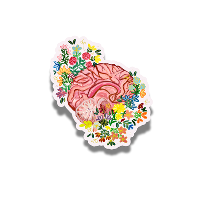 Sagittal brain sticker