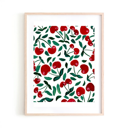 Cherries art print