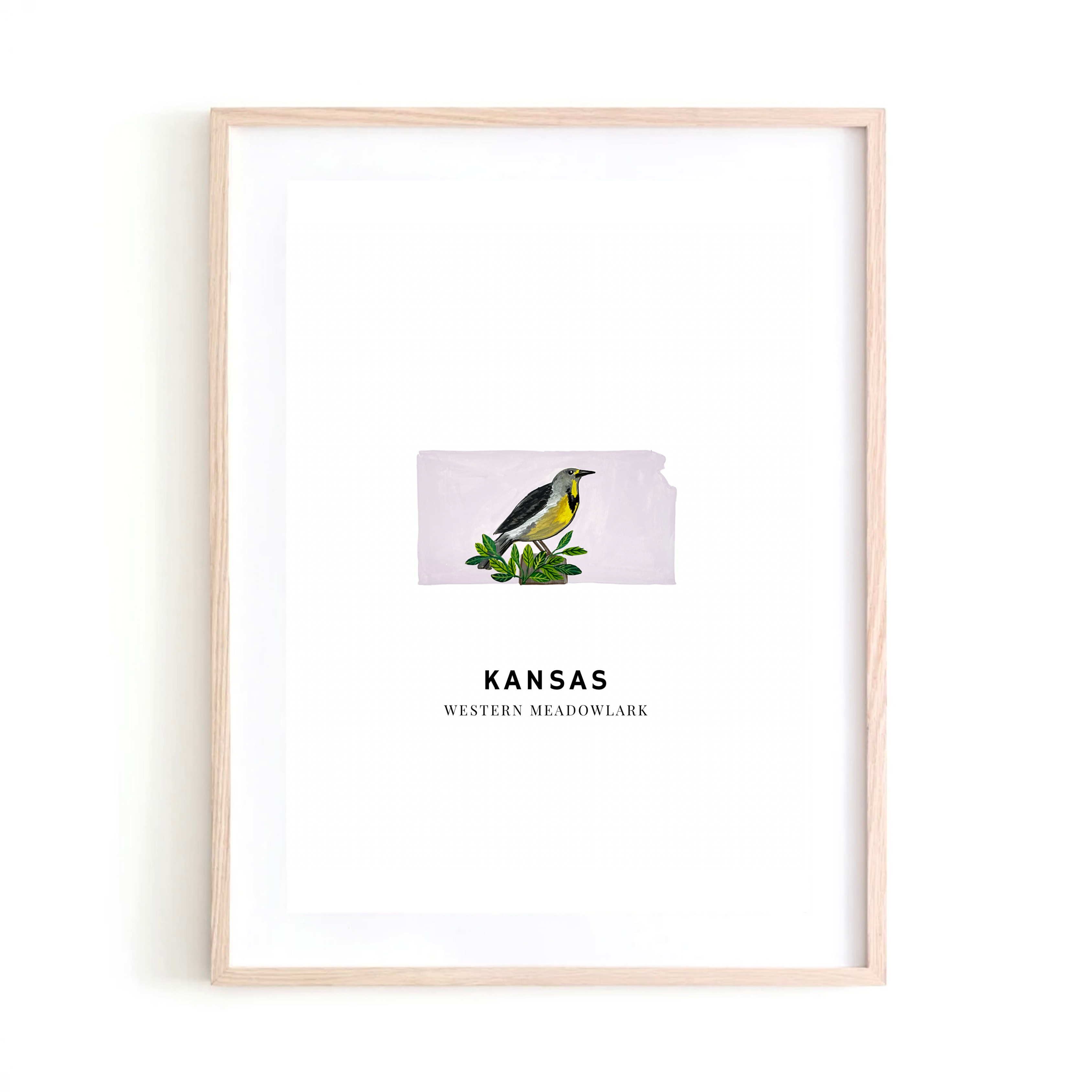 Kansas State Bird art print
