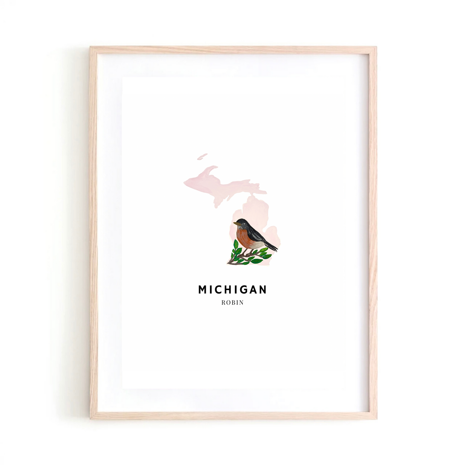 Michigan State Bird art print