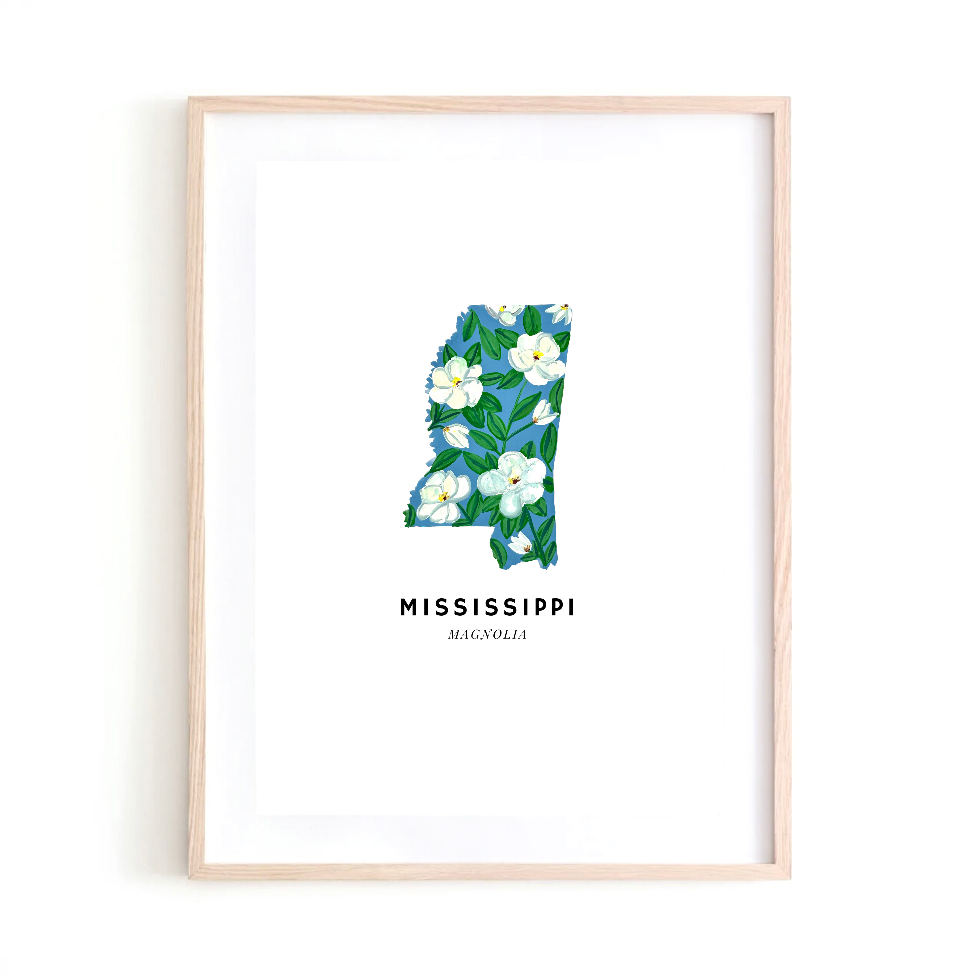 Mississippi State Flower art print