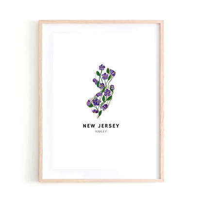 New Jersey State Flower art print