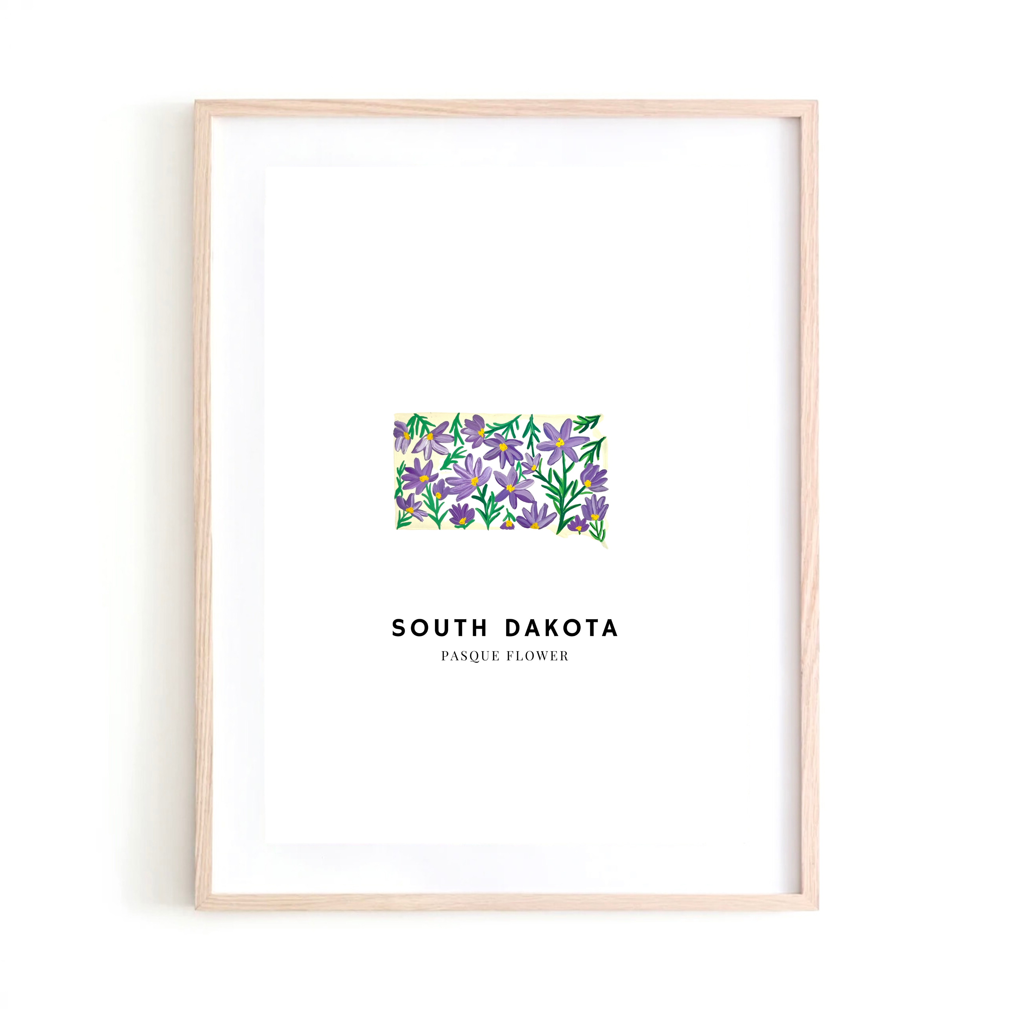 South Dakota State Flower art print