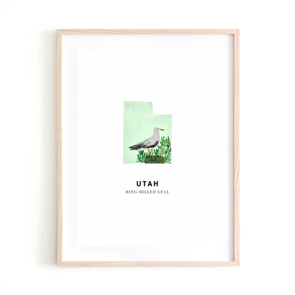 Utah State Bird art print
