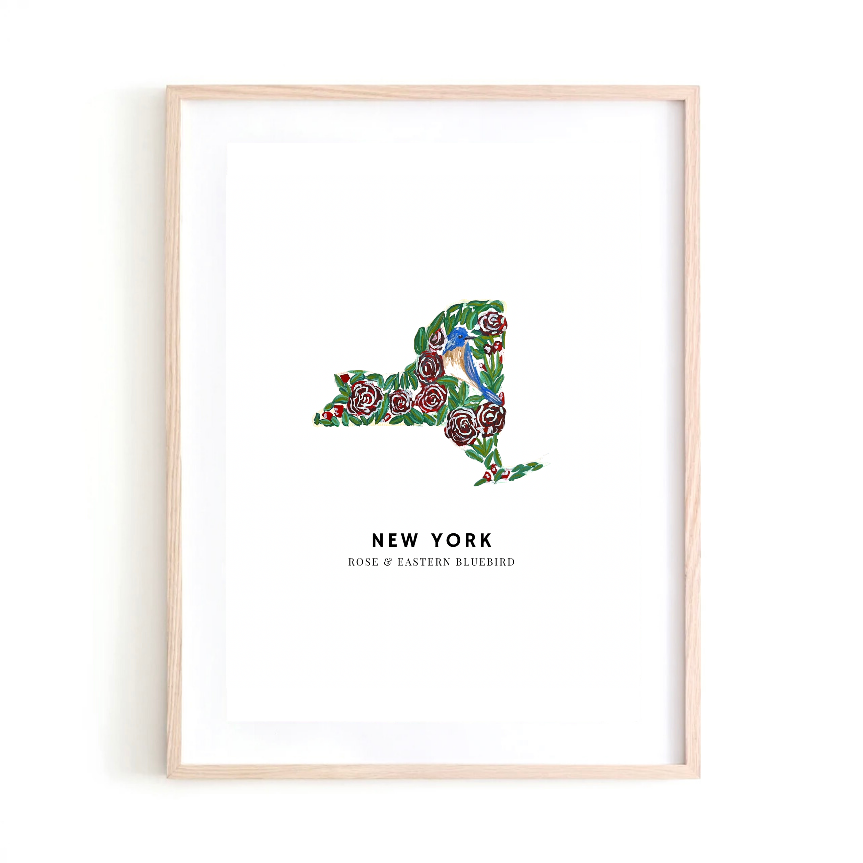 New York State &amp; Eastern Bluebird art print