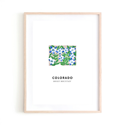 Colorado State Flower art print