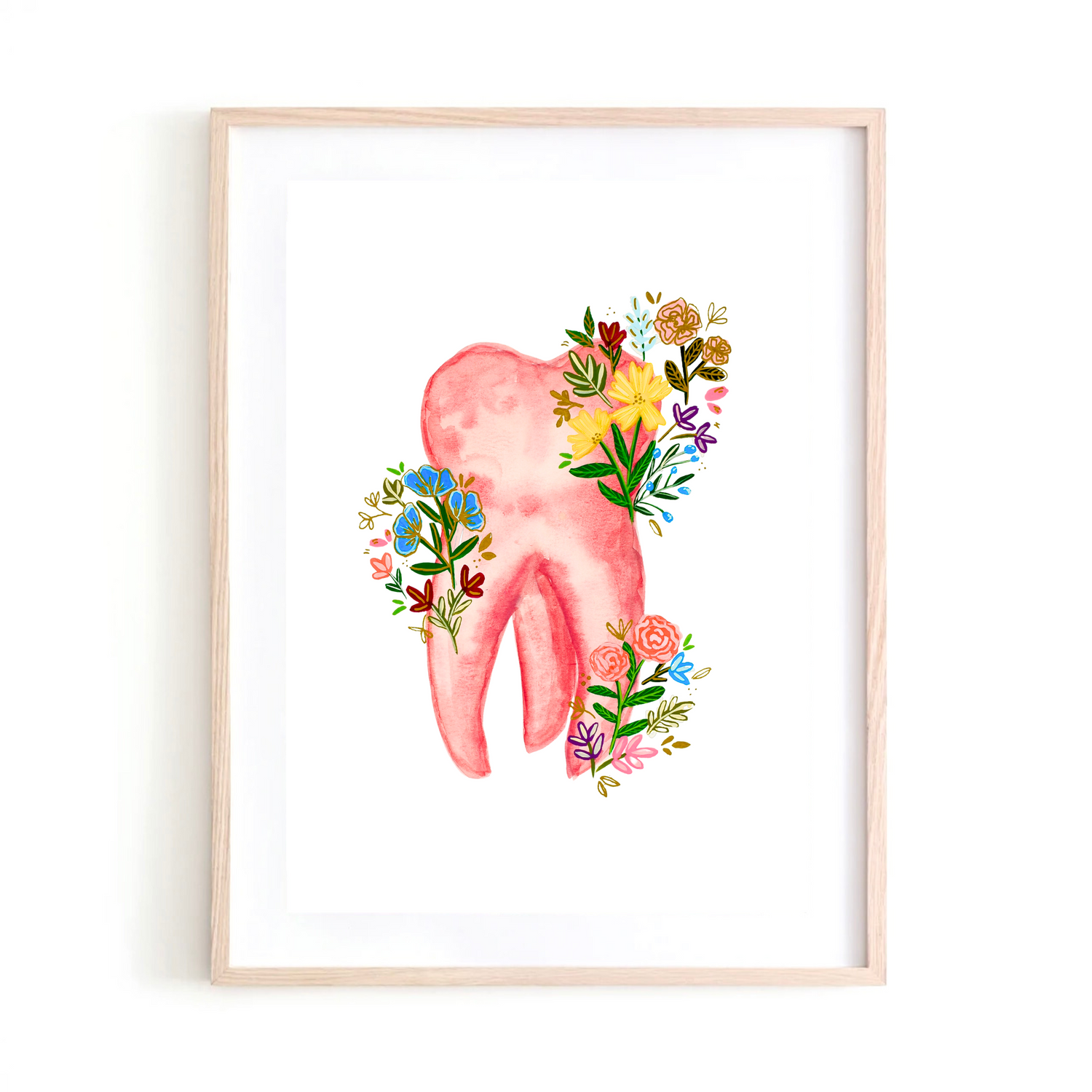 Tooth art print