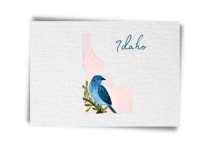 Idaho State Birds Postcard