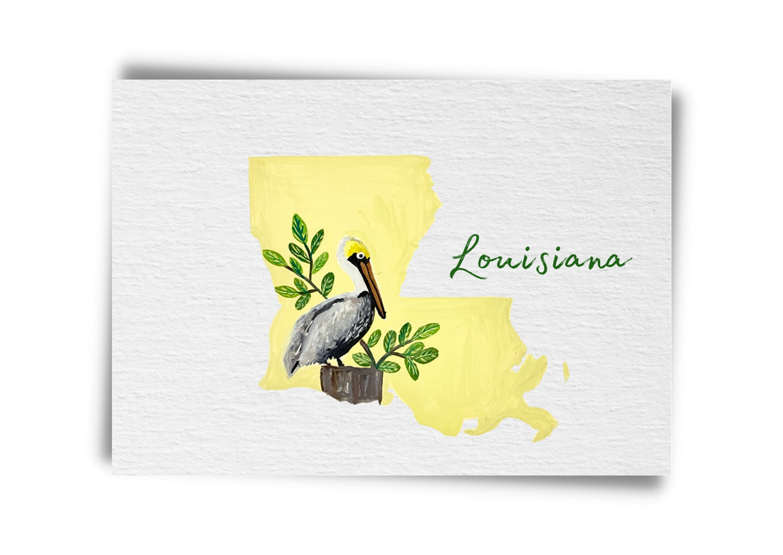 Lousiana State Birds Postcard