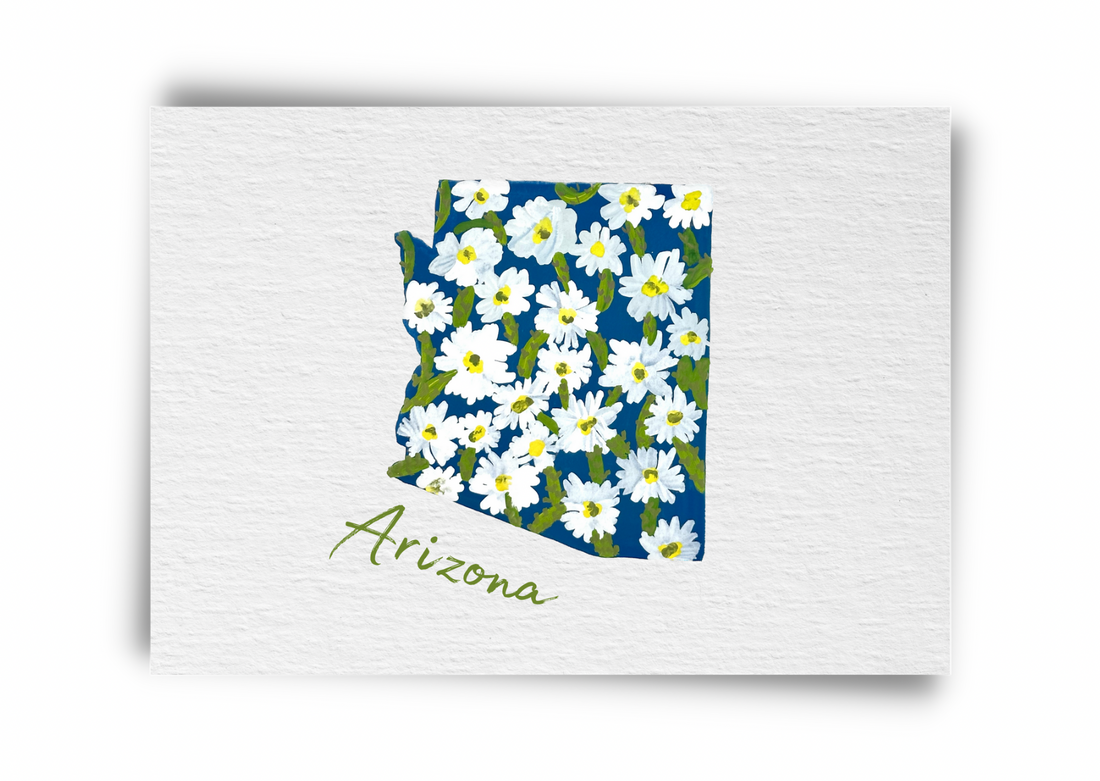 Arizona State Flowers Postcard