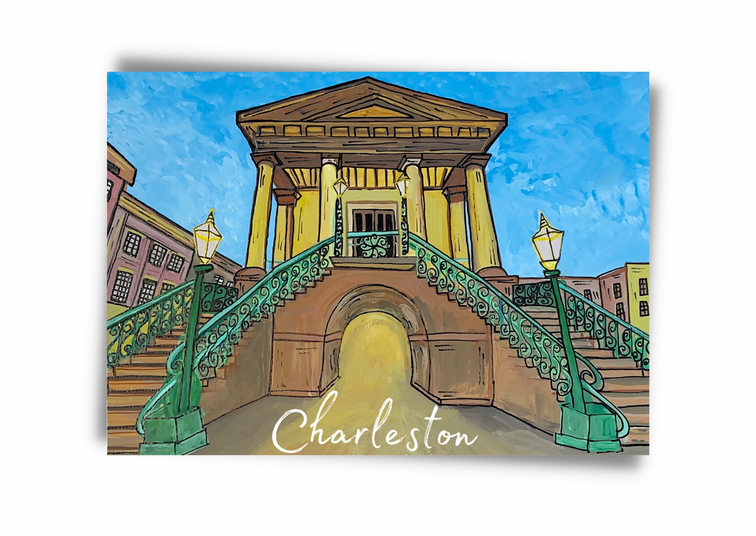 Charleston City Market postcard