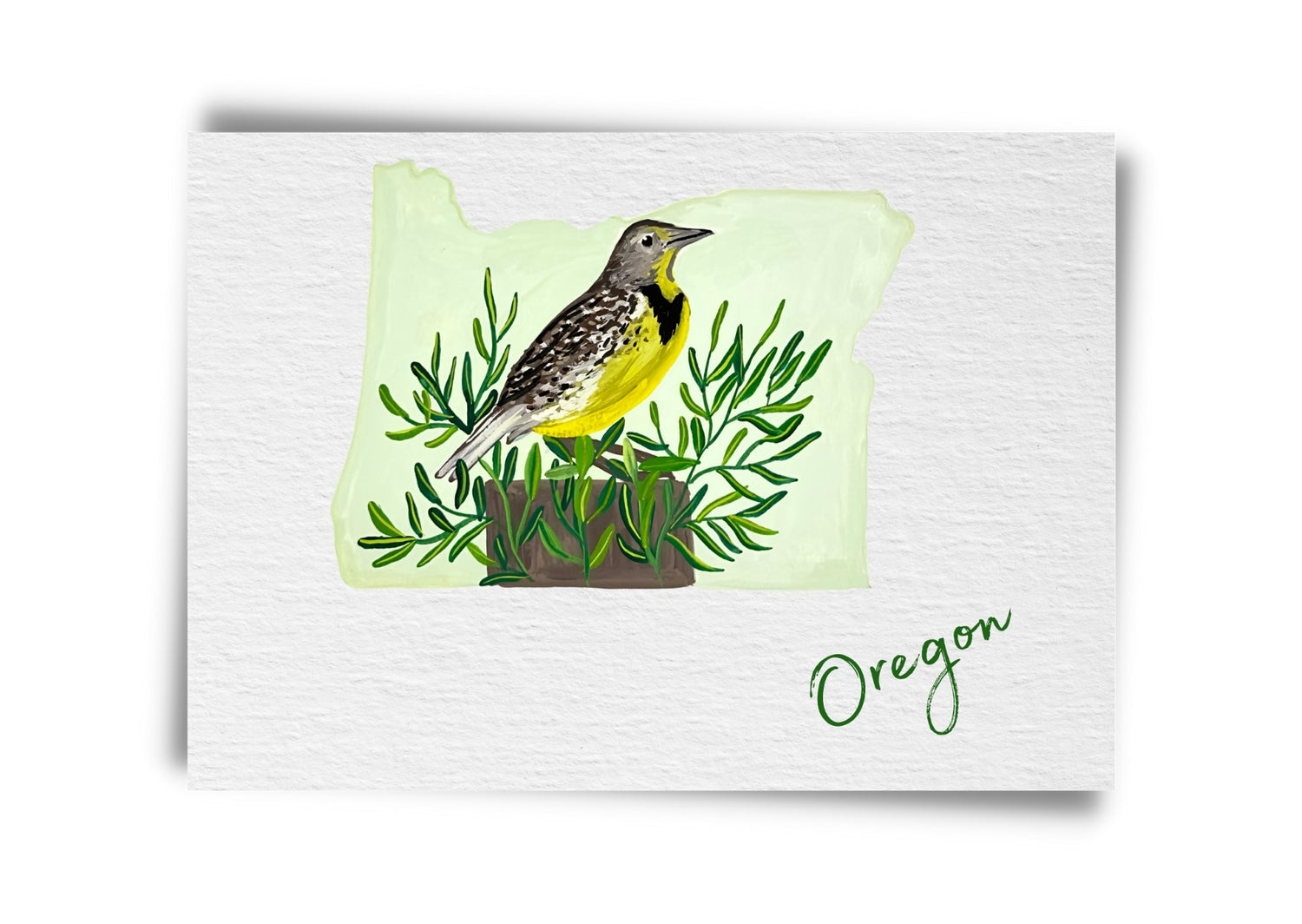 Oregon State Birds Postcard