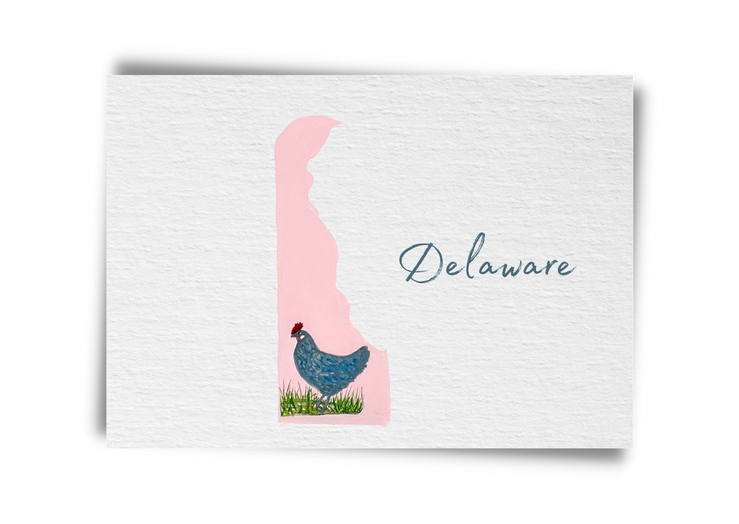 Delaware State Birds Postcard