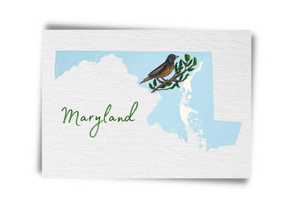 Maryland State Birds Postcard