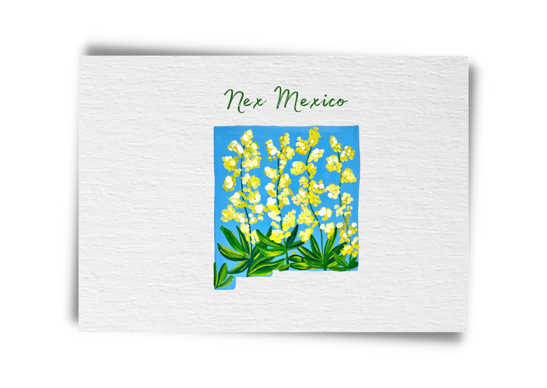 New Mexico State Flowers Postcard