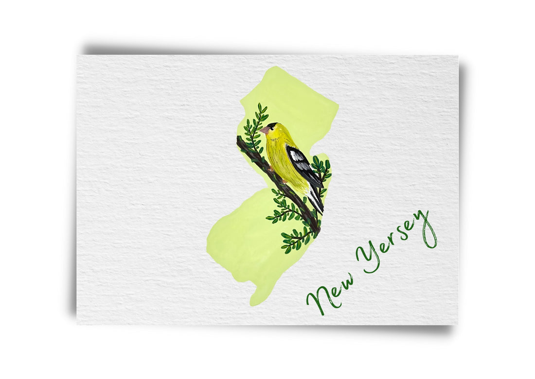 New Jersey State Birds Postcard
