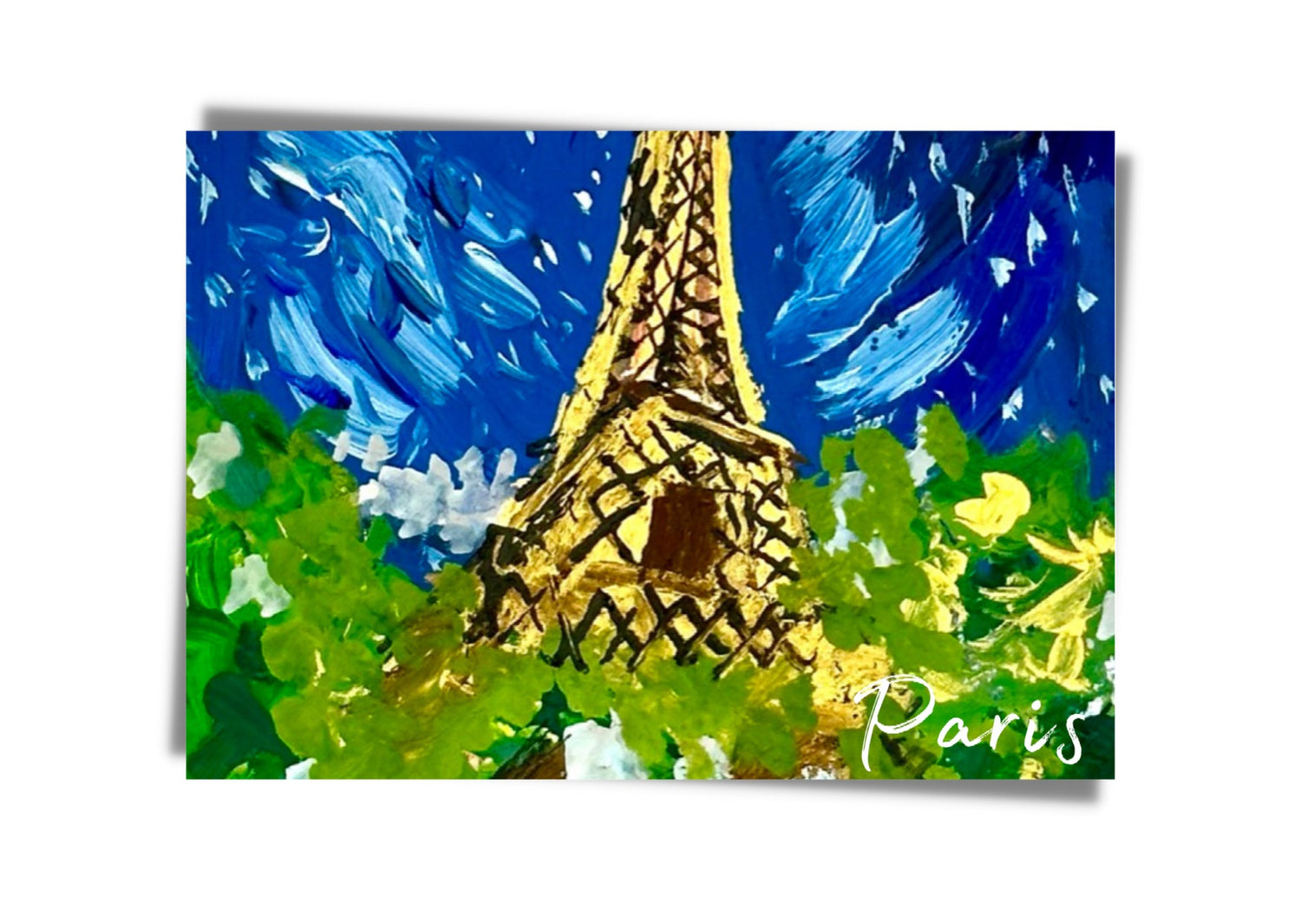 Paris Night postcard
