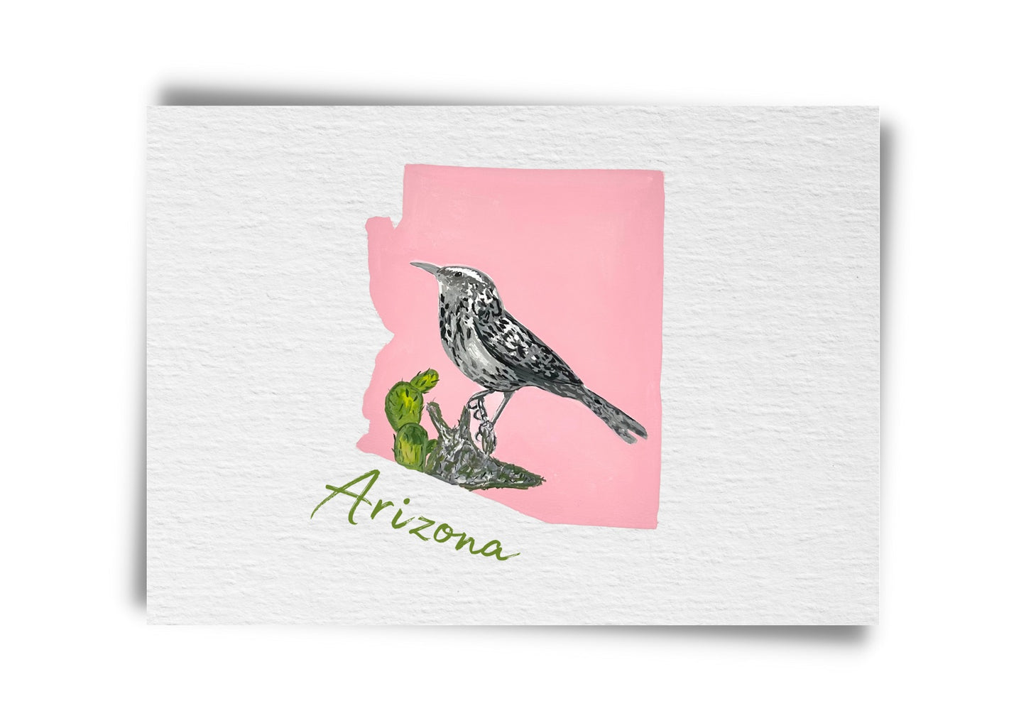 Arizona State Birds Postcard