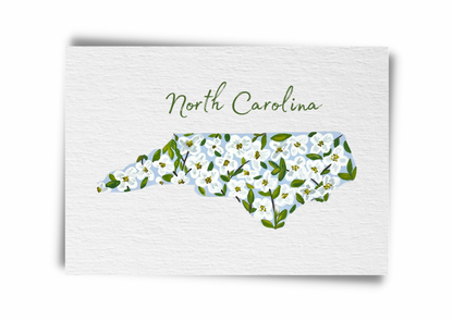 North Carolina State Flowers Postcard