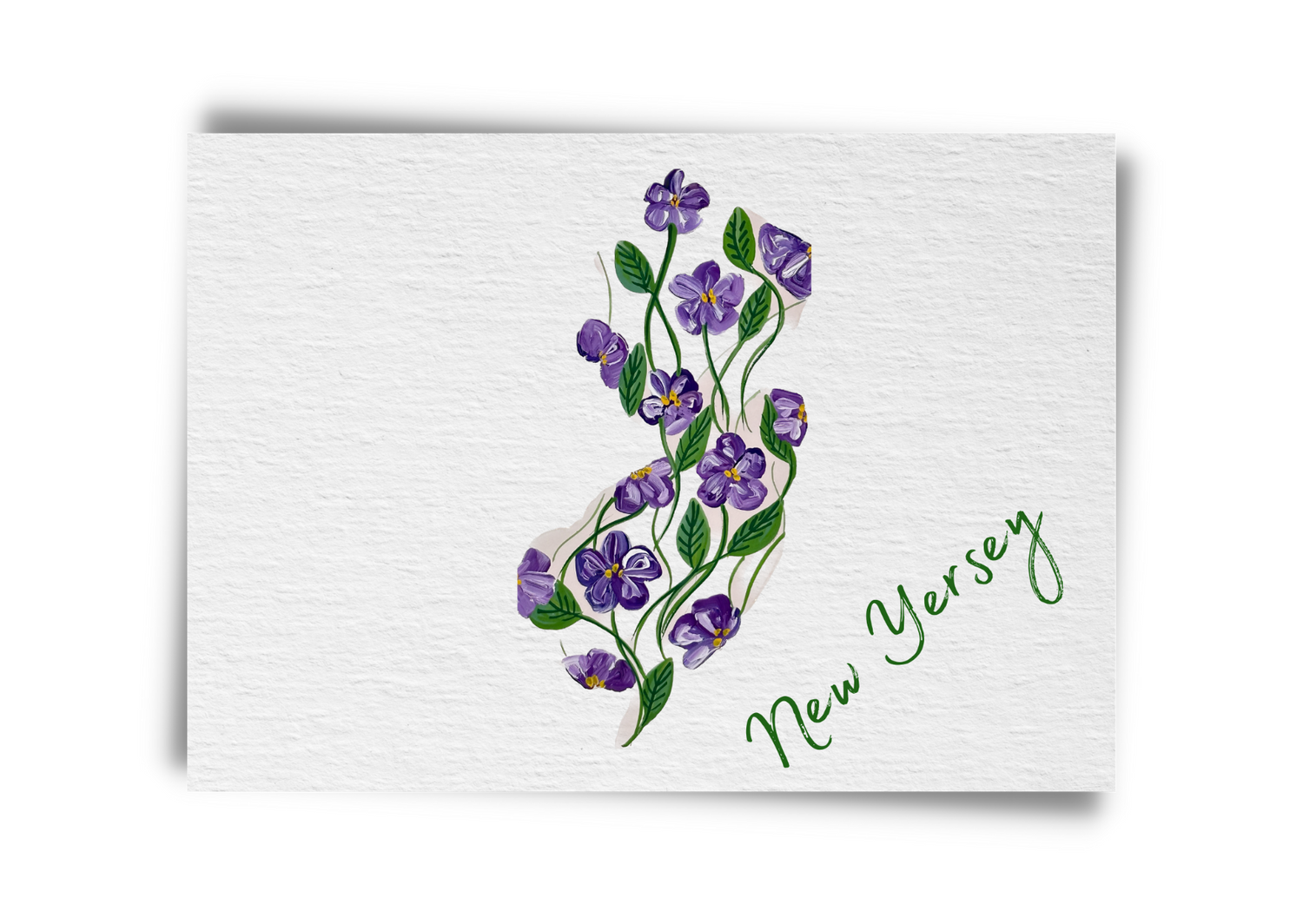 New Jersey State Flowers Postcard