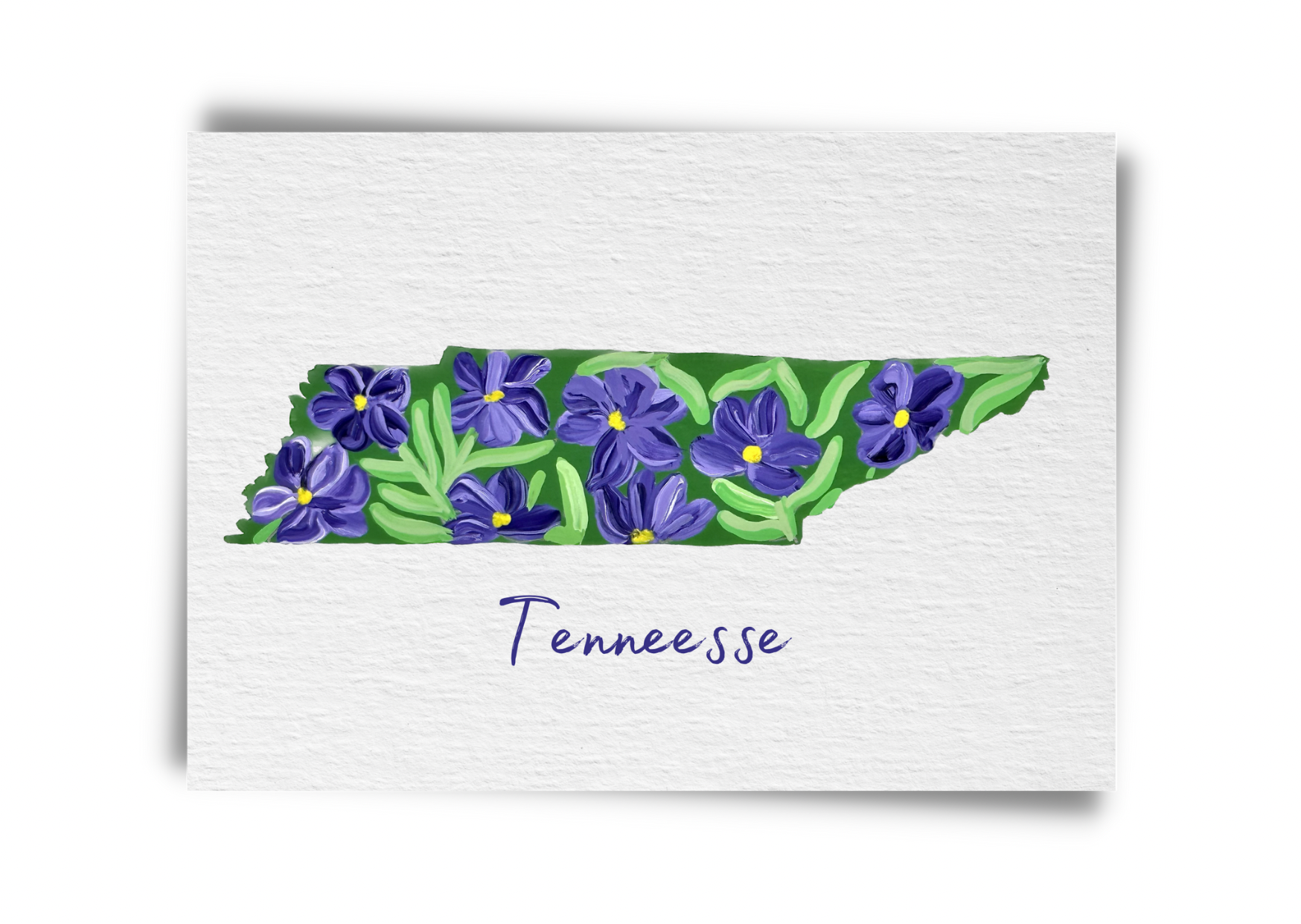 Tennessee State Flowers Postcard