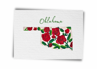 Oklahoma State Flowers Postcard