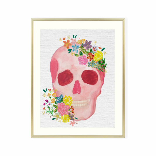 Skull Medicine & Flowers  Originals