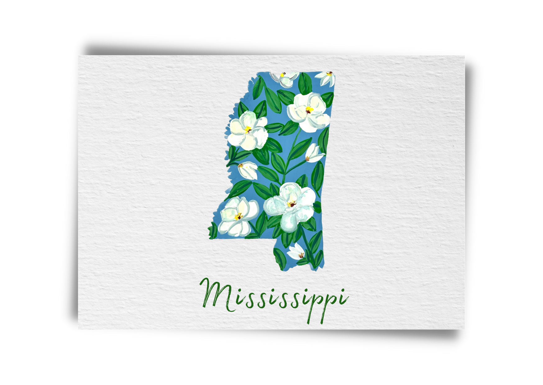 Mississippi State Flowers Postcard