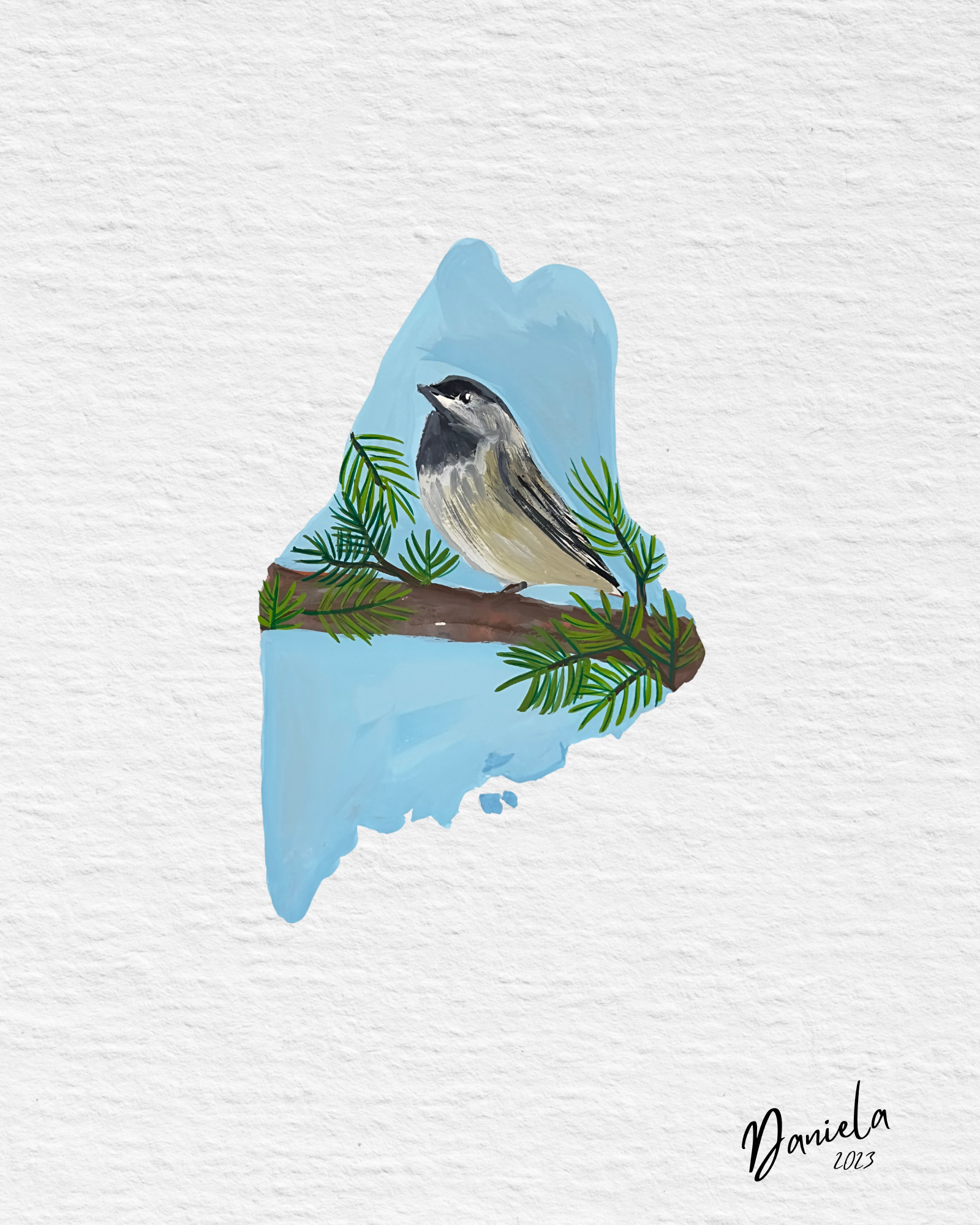 Maine State Bird Original